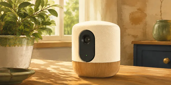 A connected device installed in a home interior.